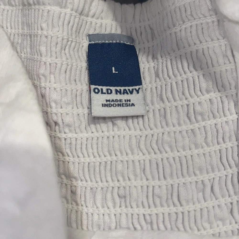 Old Navy | Tiered Seersucker All-Day
Dress in White Size L - Picture 7 of 7